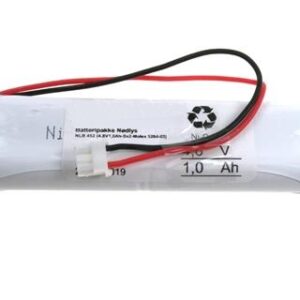 4,8v - 1,0 Ah Ni-Cd - 2xRekke-Plugg 31 104x14x28mm(lxbxh) - Bilde 1