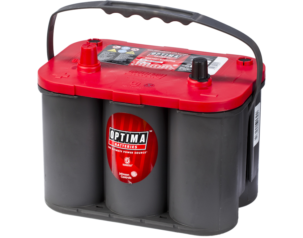 OPTIMA AGM Red Top 12V 50AH 815CCA (254x174x195mm) +venstre 8002-250