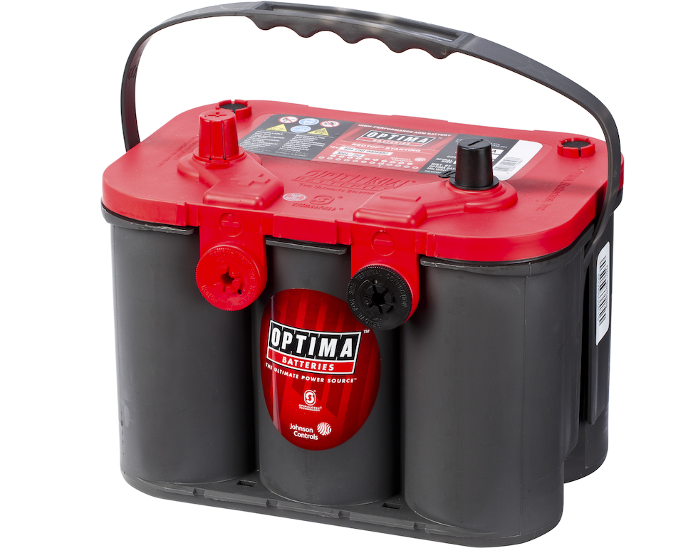 OPTIMA AGM Red Top 12V 50AH 815CCA (254x174x195mm) +venstre topp + sidepol