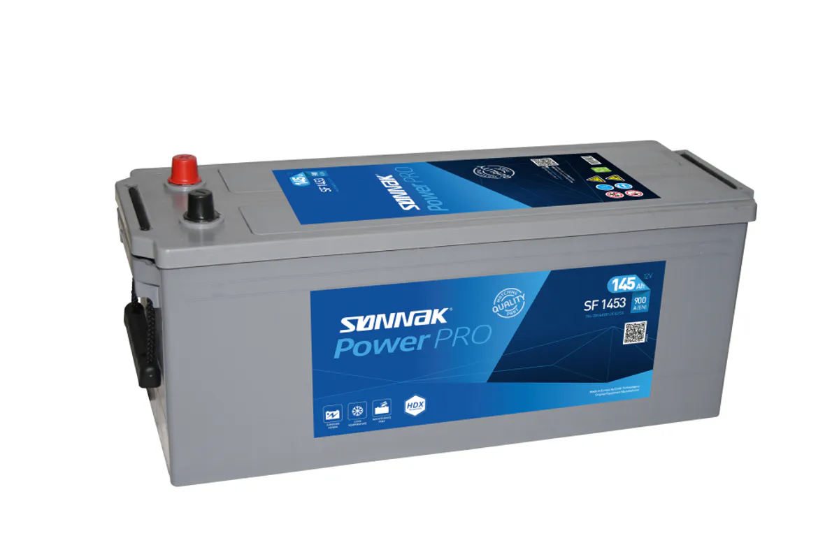 Startbatteri Sønnak 12V145AH-900A+V (D04) 513 x 189 x 225mm 35,9 kg - Bilde 1