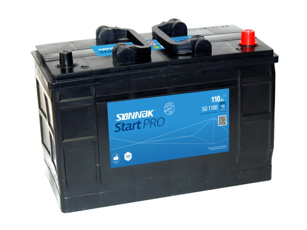 Startbatteri Sønnak 12V 110AH-750A +H (D02) 349x175x215/235 mm 25,4 kg