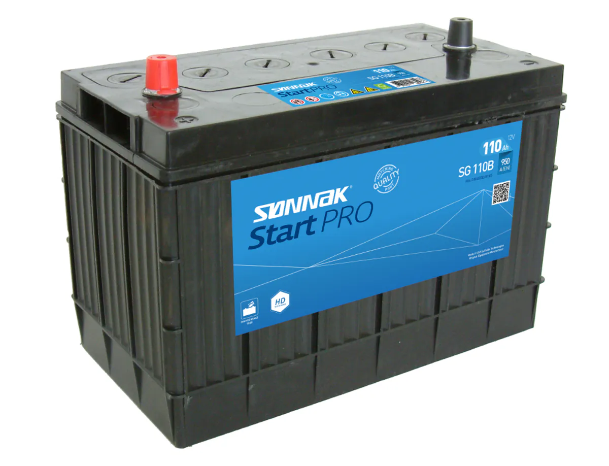 Startbatteri Sønnak 12V 110AH-950A MIDT (BCI 31) 330x173x219/240 mm 25,9 kg - Bilde 1