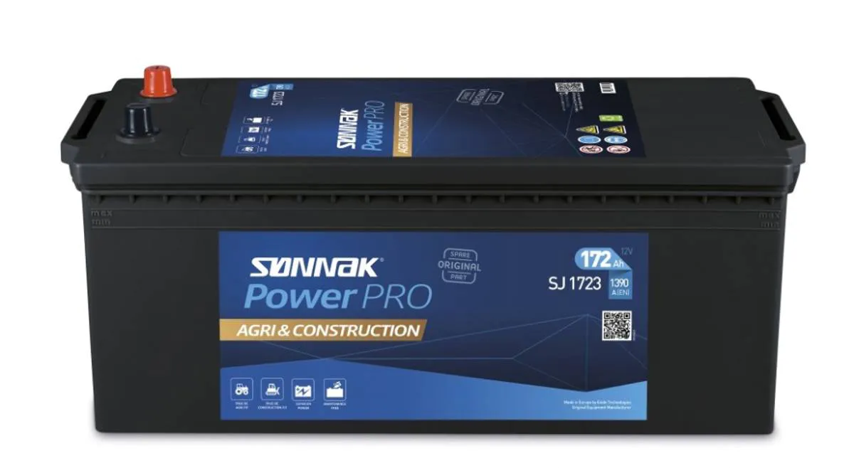 Startbatteri Sønnak 12V172AH-1390A+V (D05) 513 x 223 x 223mm 48,8 kg - Bilde 1
