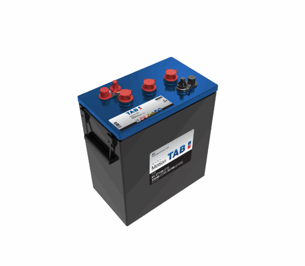 TAB deep cycle 6V 330AH/20-271AH/5 (BCI902 – B330 1026445) 308x174x337/366 mm vekt 42,8 kg