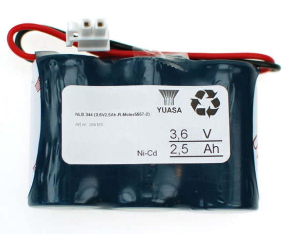 Untitled (29) 3,6V - 2500mAh - Ni-Cd REKKE - 75 x 25 x 50 - Plugg 12
