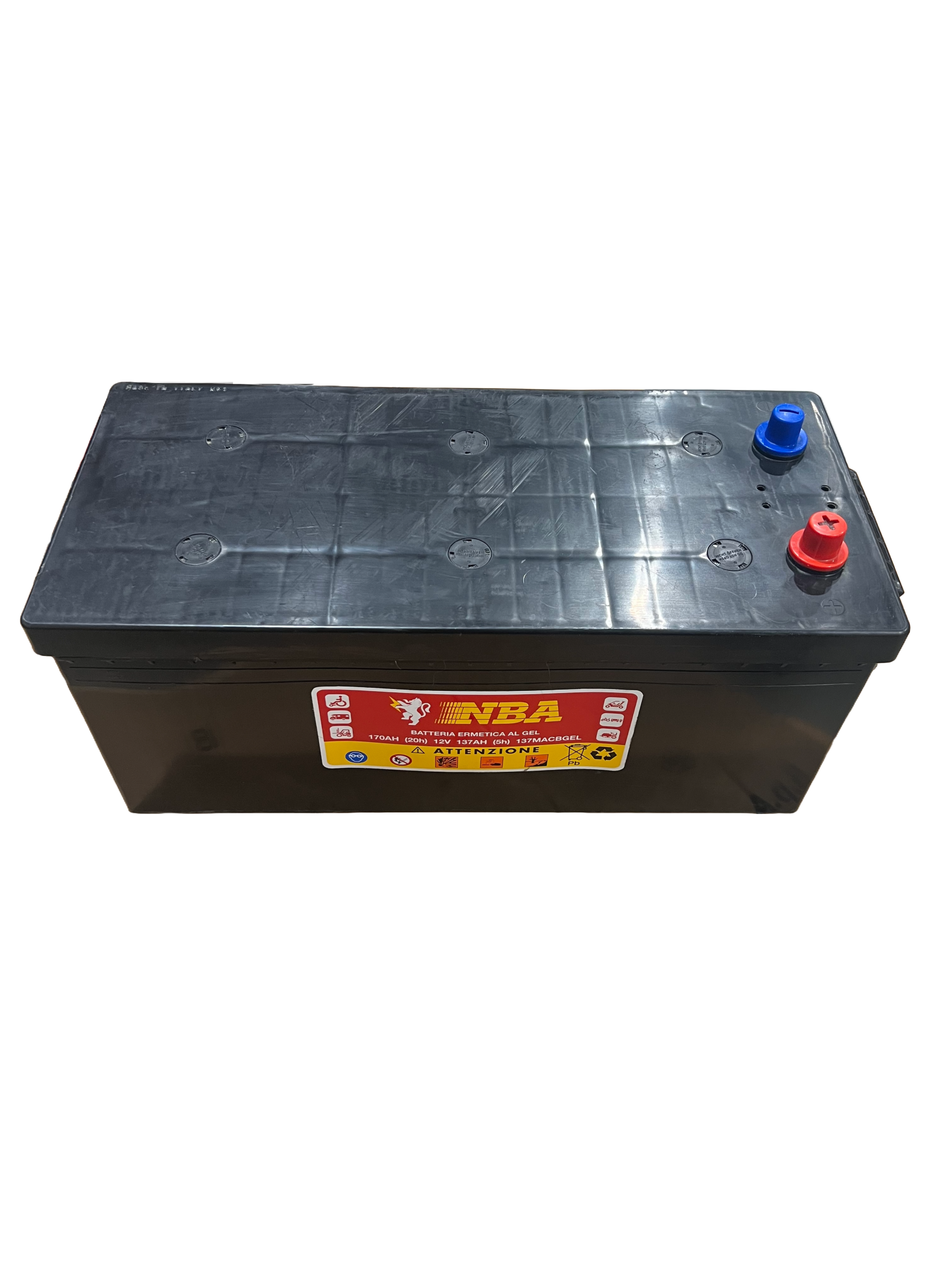Batteri NBA Gel deep cycle12V 170AH/20-137AH/5 (137MAC B D05 GEL) 513x222x194/221 mm 60,5 kg +V - Bilde 1