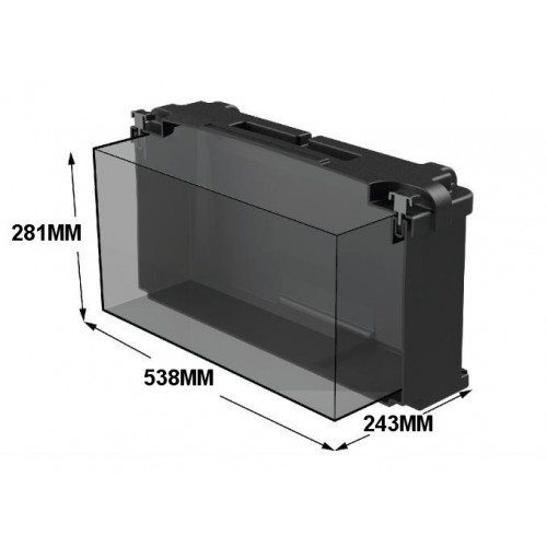 Batterikasse 538x243x281mm (innvendig)