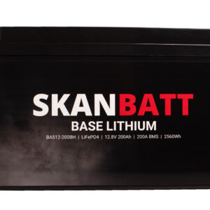 SKANBATT Base Lithium - 12V 200Ah 200A BMS - 485x170x240mm - Bluetooth - Heat - 3 Års garanti +H - Bilde 2