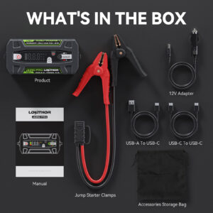 LOKITHOR Lithium Startbooster 12V 2250A - Bilde 2