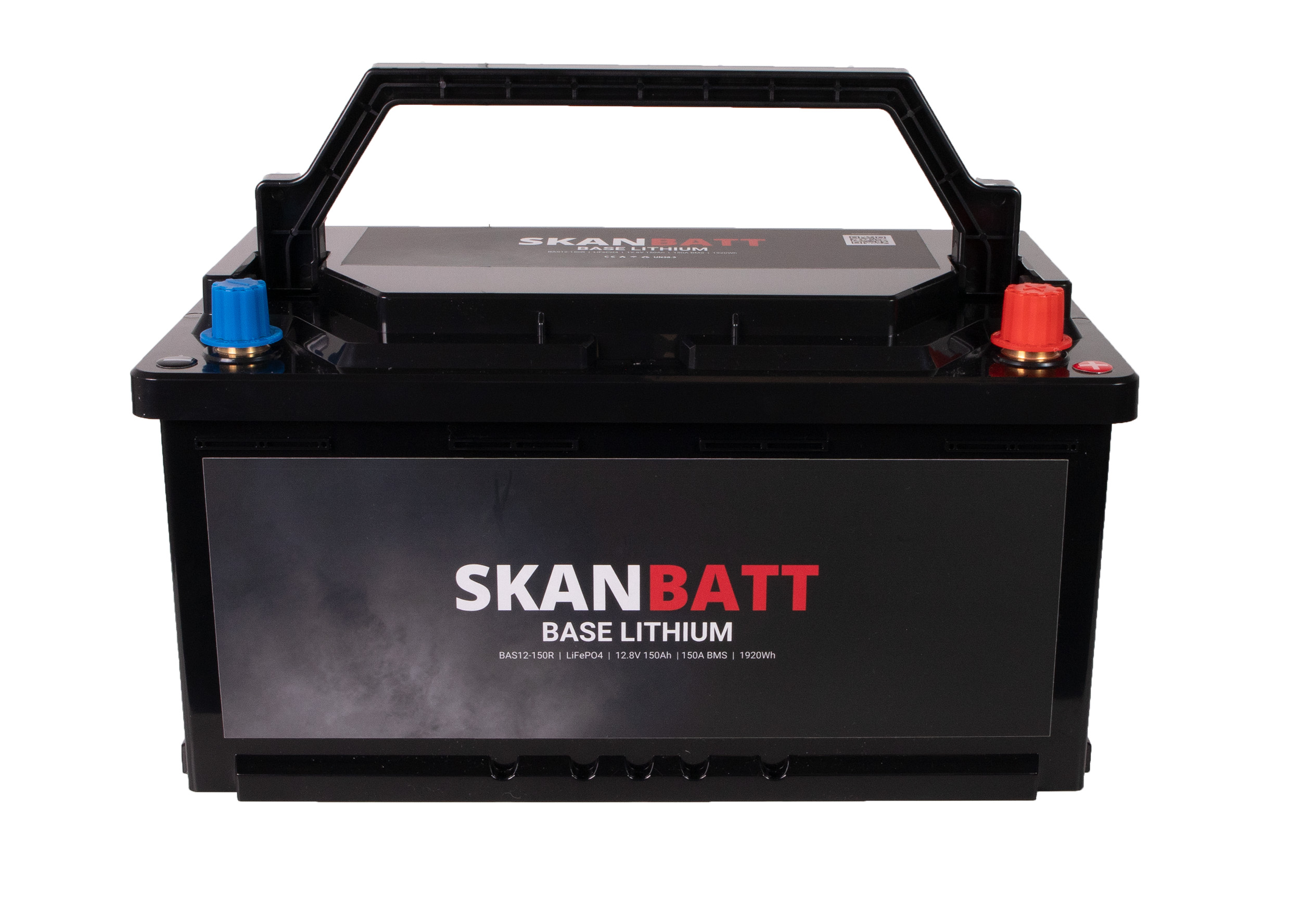 SKANBATT Base Lithium - 12V 150Ah 150A BMS - 355x180x190mm - 3 Års garanti - Bobil - Bilde 2
