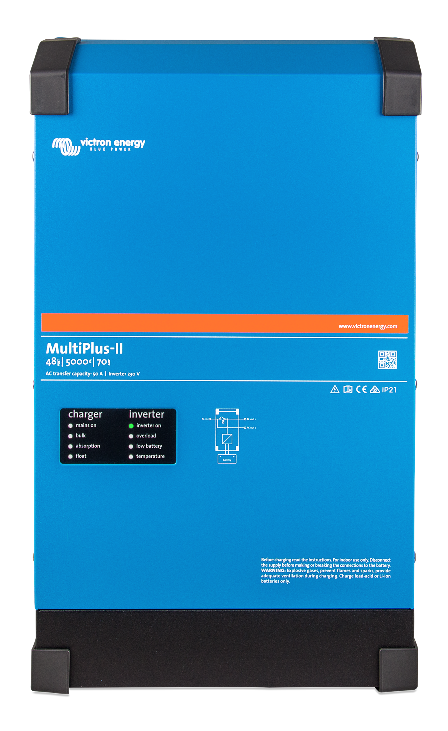 VICTRON Multiplus-II 48/5000/70-50 kombi inverter og lader - Bilde 1