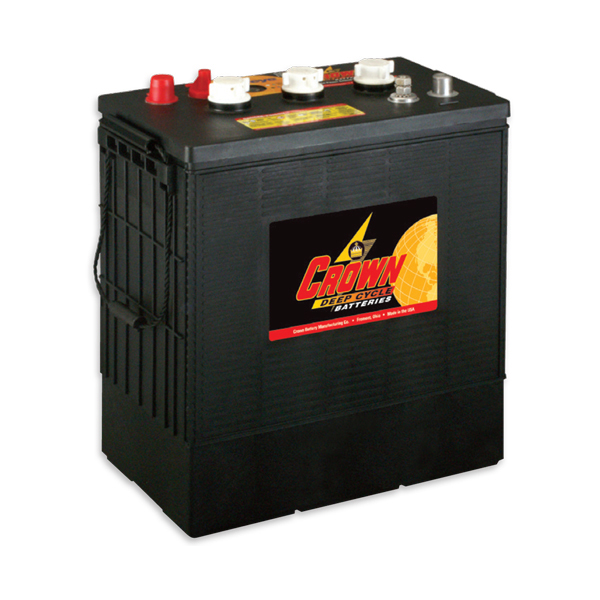 Crown CR330HD deep cycle 6VOLT 330ah/20 310x183x359 mm vekt 42 kg +diagonalt