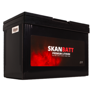 SKANBATT Premium Lithium - 12V 100Ah 100A BMS - 306x172x212mm - Bluetooth - Heat - 8 Års garanti +V - Bilde 2