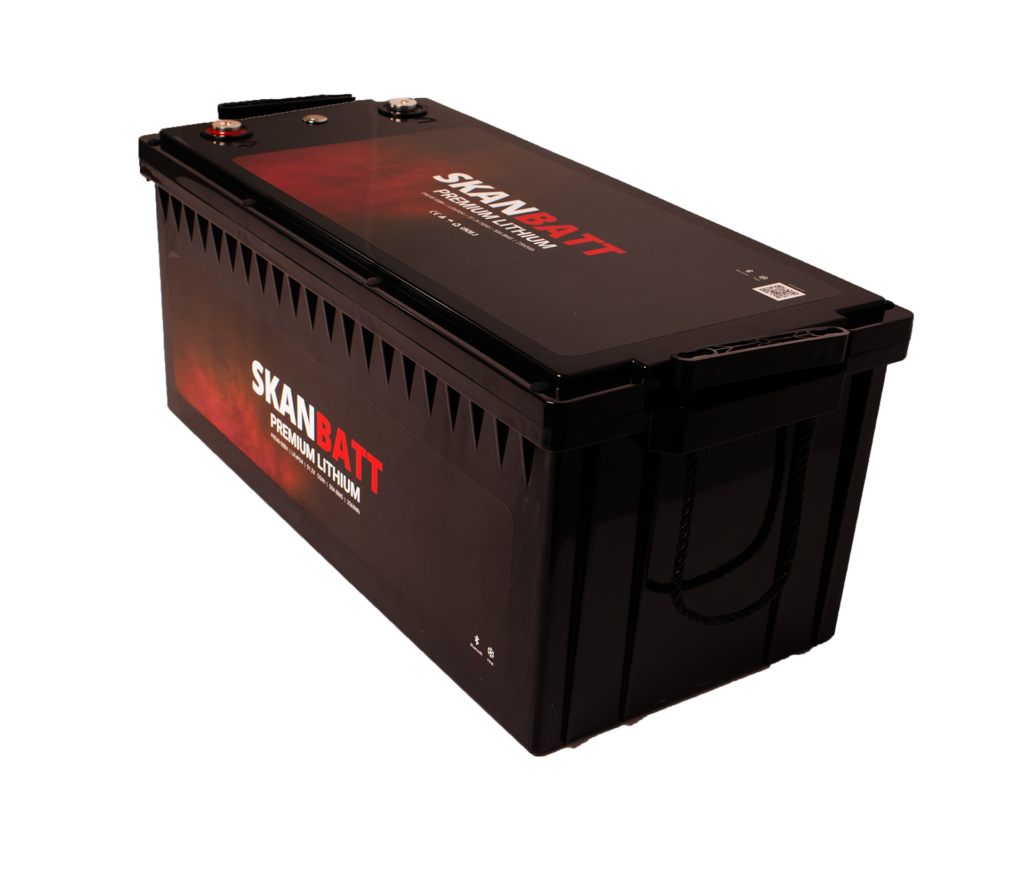 SKANBATT Premium Lithium - 48V 50Ah 50A BMS - 522x238x218 mm - Bluetooth - Heat - 8 Års garanti