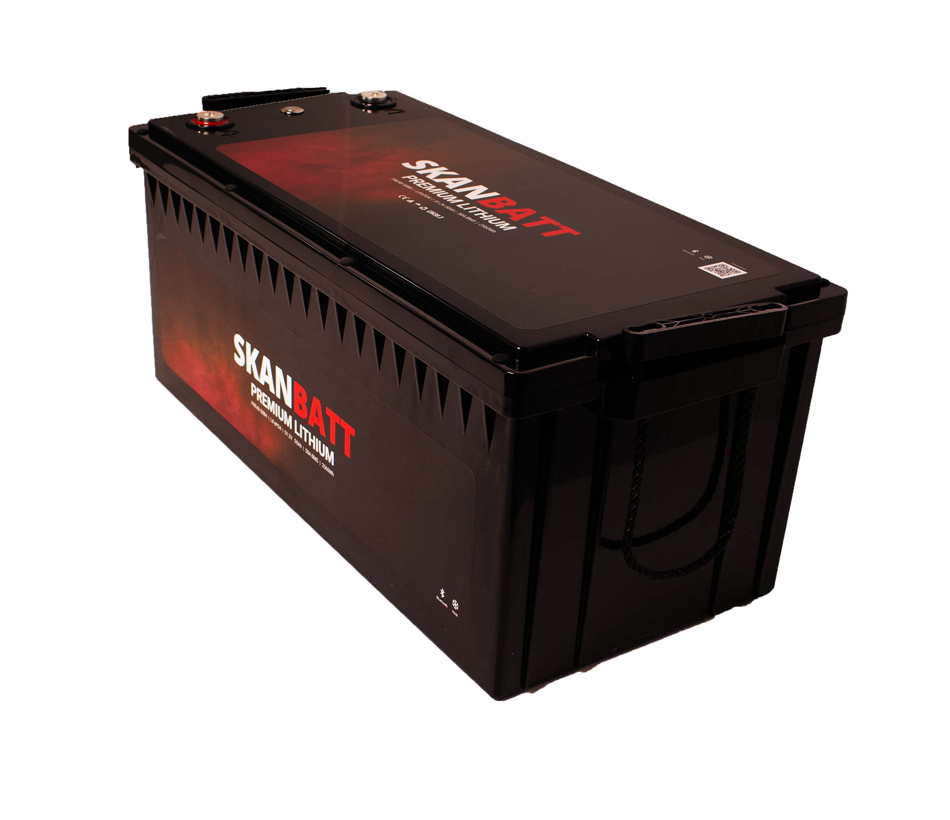 SKANBATT Premium Lithium - 48V 50Ah 50A BMS - 522x238x218 mm - Bluetooth - Heat - 8 Års garanti - Bilde 2