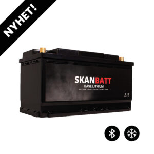 SKANBATT Base Lithium - 12V 100Ah 100A BMS - 355x175x190mm - Bluetooth - Heat - 3 Års garanti - Bobil +H - Bilde 1