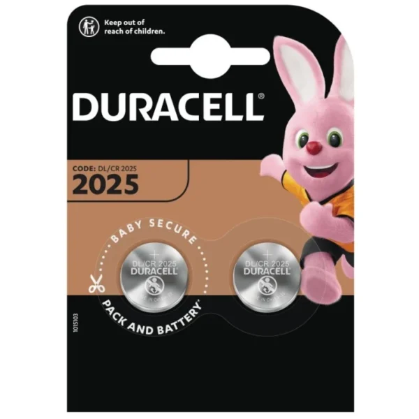 Duracell Electronics CR2025 - 2pk