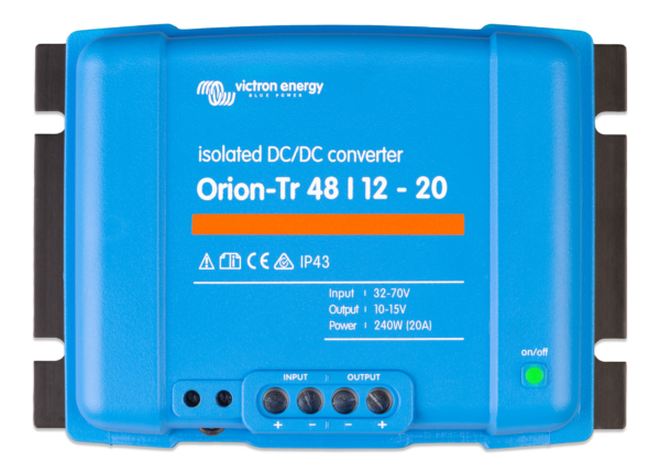 e1f08ede-7c24-4880-b4d4-7fa62efc7cd9 VICTRON Orion TR Omformer DC-DC 48>12V 20A (Galvanisk isolert)