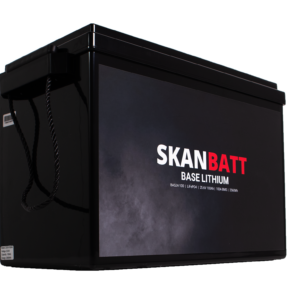 SKANBATT Base Lithium - 24V 100Ah 100A BMS - 345x190x245mm - 3 Års garanti - Bilde 1