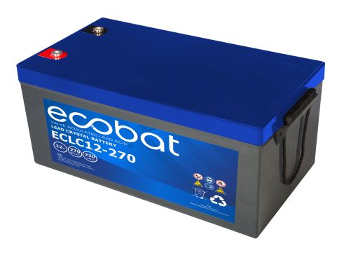 Ecobat Crystal Lead DC 12V 270Ah/20h(520x268x220mm) M8 77,3 kg +h