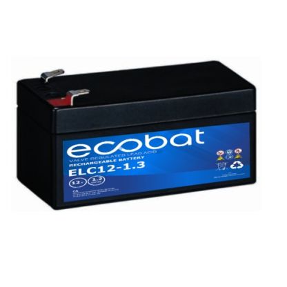 Ecobat AGM 12V 1.3Ah(97x43x58mm) T1 0,6 kg +h