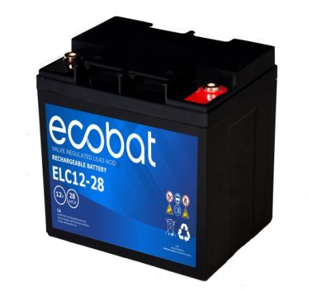 Ecobat AGM 12V 28Ah(166x175x126mm) M6 8,3 kg +h