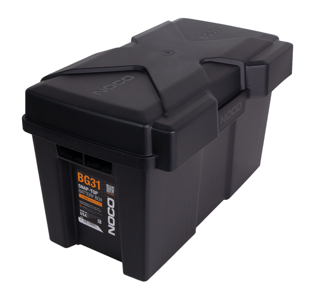 Batterikasse 372x185x205mm (innvendig) plast stor (BG31)