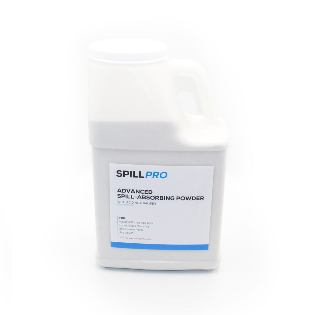 SpillPro Absorberingspulver for syre og oljesøl 7 liter