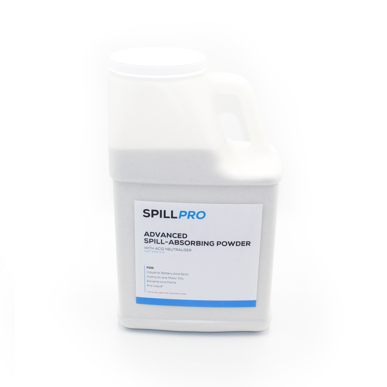 SpillPro Absorberingspulver for syre og oljesøl 7 liter - Bilde 1