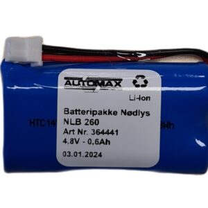 4,8V-0,6Ah  - Li-Ion-R-Plugg 34 - Bilde 1