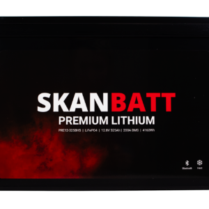 SKANBATT Premium Lithium - 12V 325Ah 200A BMS - 345x190x245mm - Bluetooth - Heat - 8 Års garant - Bilde 3