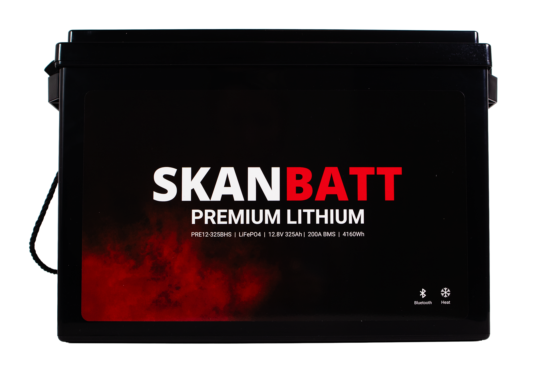 SKANBATT Premium Lithium - 12V 325Ah 200A BMS - 345x190x245mm - Bluetooth - Heat - 8 Års garant - Bilde 3