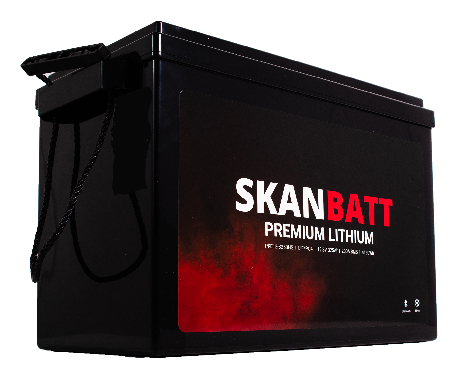 SKANBATT Premium Lithium - 12V 325Ah 200A BMS - 345x190x245mm - Bluetooth - Heat - 8 Års garant - Bilde 7