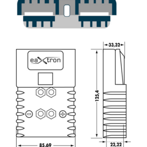Eaxtron Standard XA 350 (SBX 350) Støpsel Rød - Bilde 2